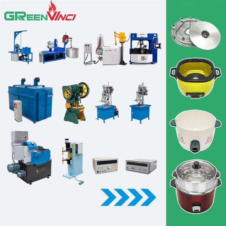 Бір аялдама шешімі күріш пісіргішін өндіру желісі